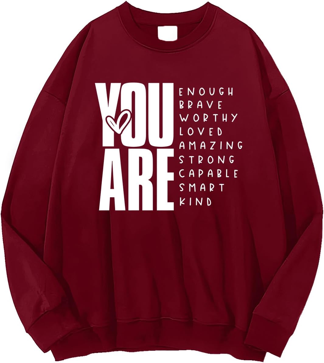 You Are Enough Funny Inspirational Hoodie