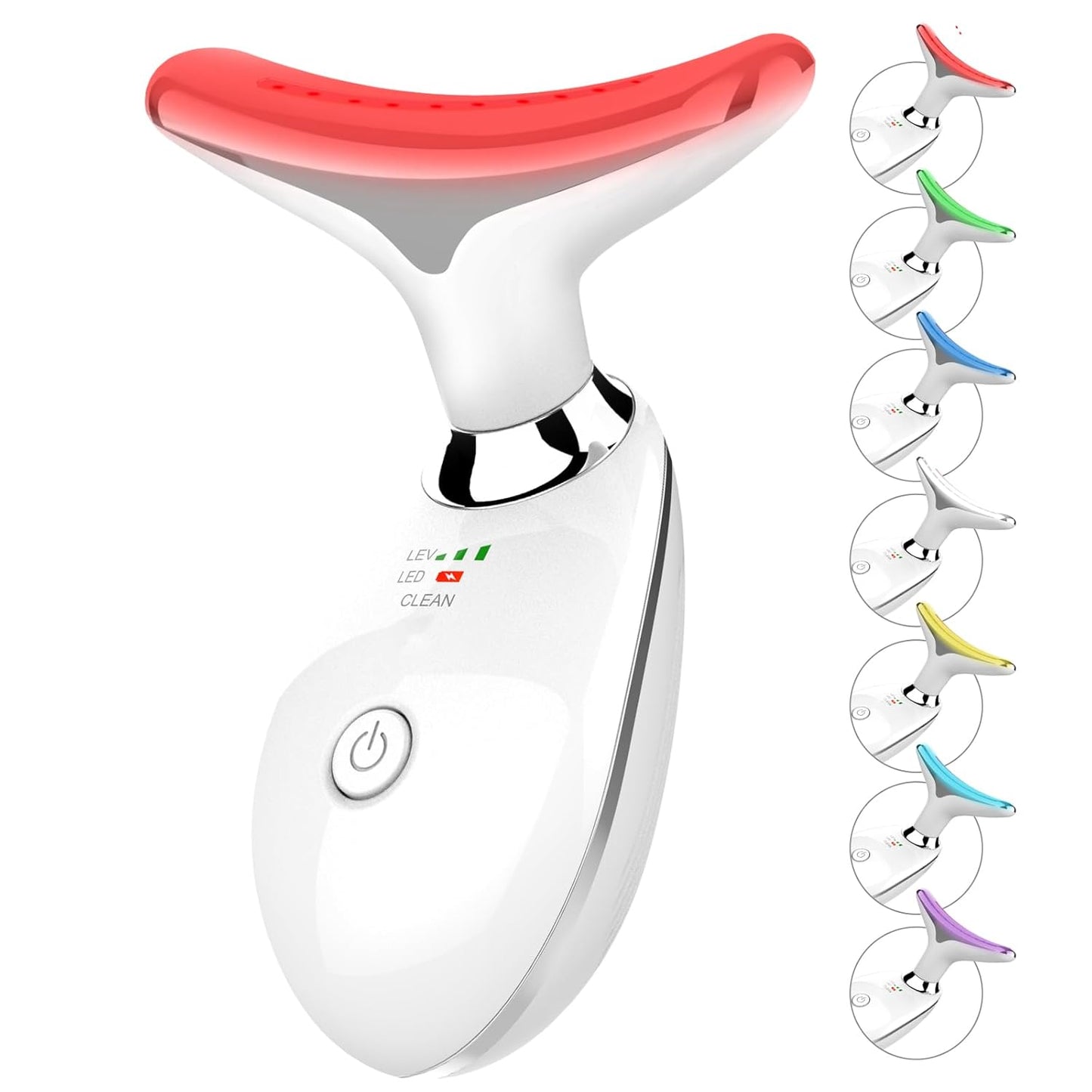 7 Color Face and Neck Massager for Skin Care and Firming