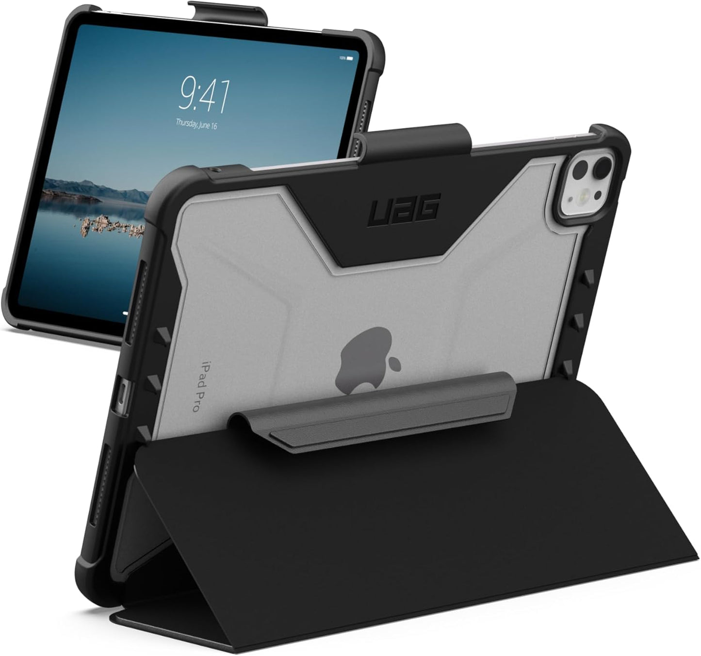 Rugged Transparent Clear Folio Cover for iPad Pro 11in 2024