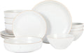 Gibson Home Dinah 16 Piece Stoneware Dinnerware Set - Matte White