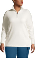 Lands' End Women's Anyweather Fleece Quarter Zip Pullover - Soft, Warm
