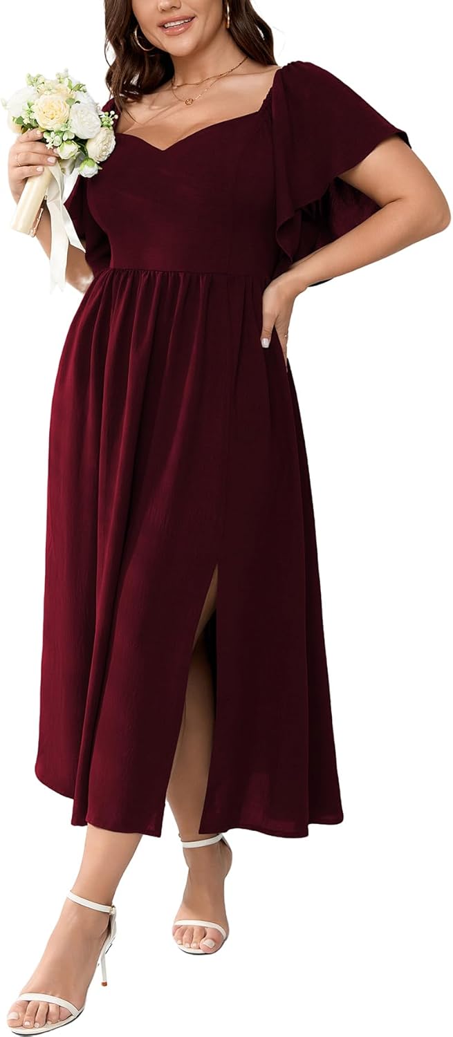 SCOMCHIC Plus Size Dresses for Wedding Guest and Cocktail Events