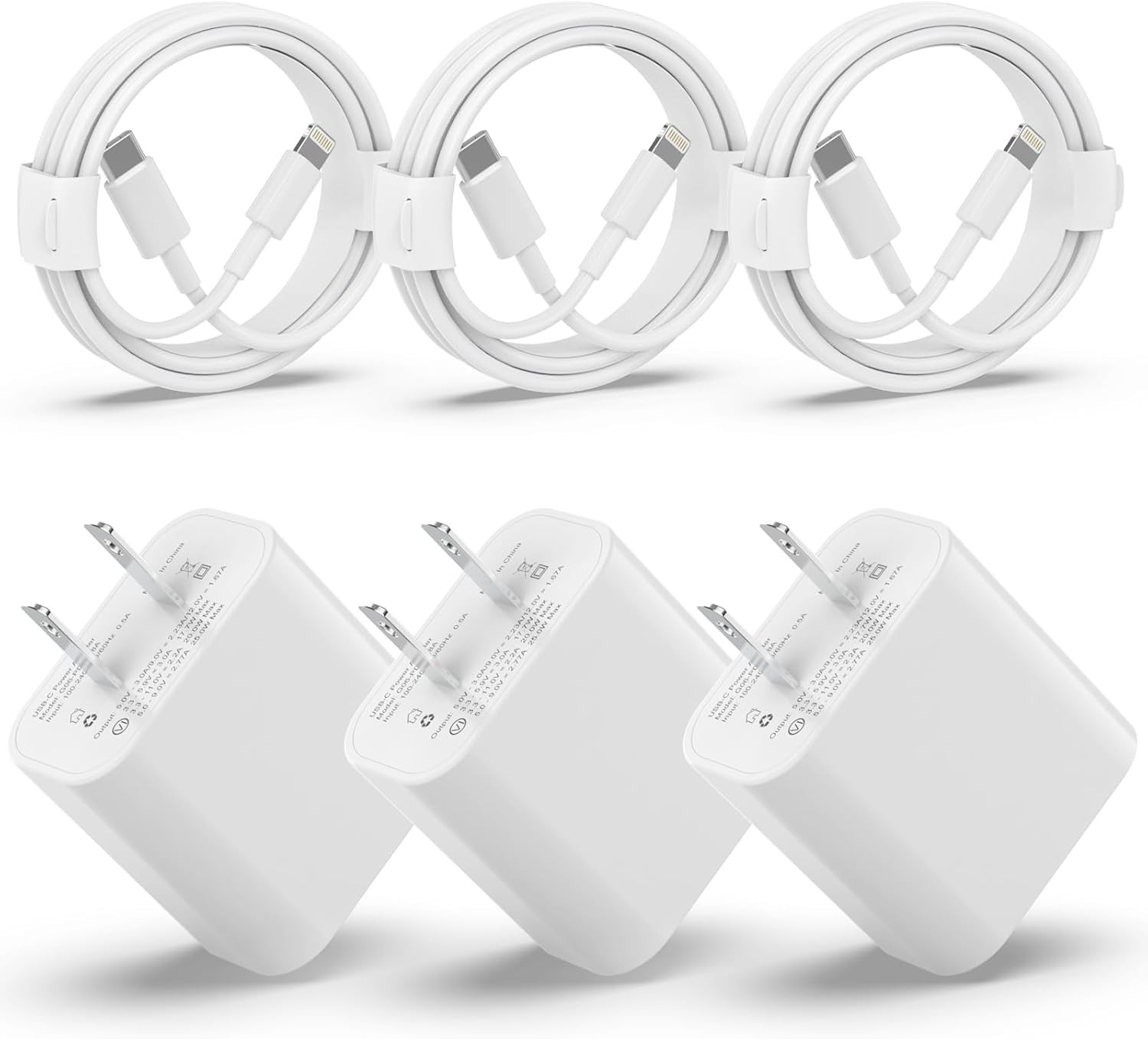 Fast Charge Trio for iPhone - 20W USB C Trio Pack