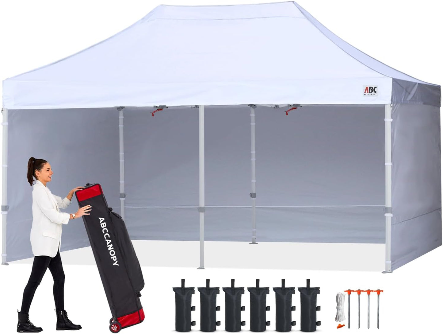 ABCCANOPY Easy Pop Up Canopy Tent 8X16 for Outdoor Events