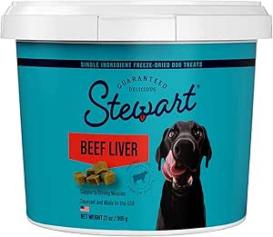 Freeze Dried Dog Treats, Beef Liver, Grain Free & Gluten Free
