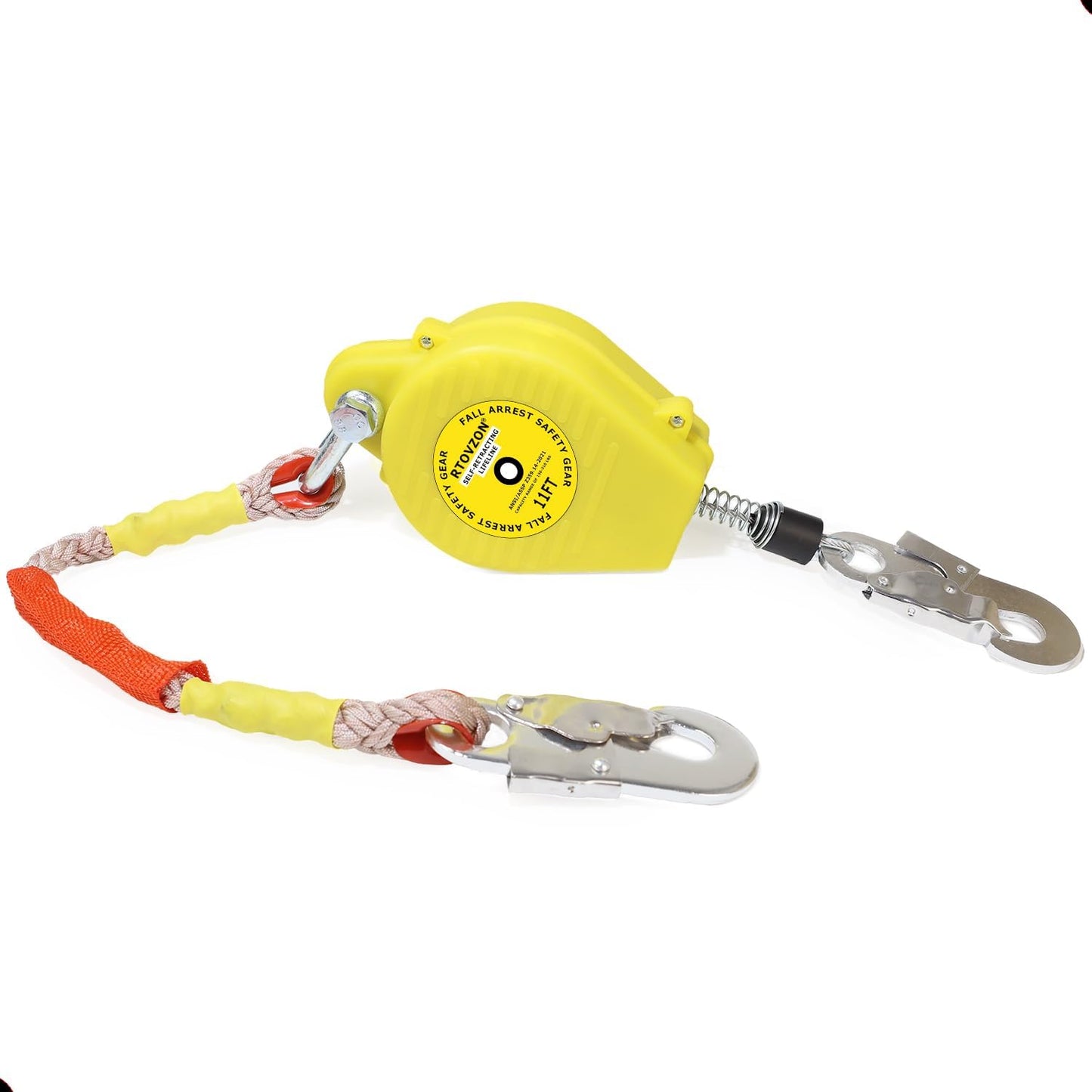 11FT Self Retracting Lifeline for Fall Protection and Safety