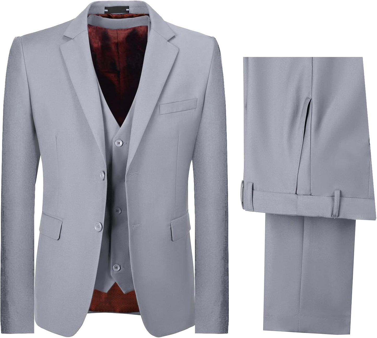 Boys' Suits Formal Tuxedo Slim Fit Set for Weddings and Events