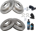 TRQ Front and Rear Brake Pad & Rotor Kit for 2007-2009 Edge/MKX