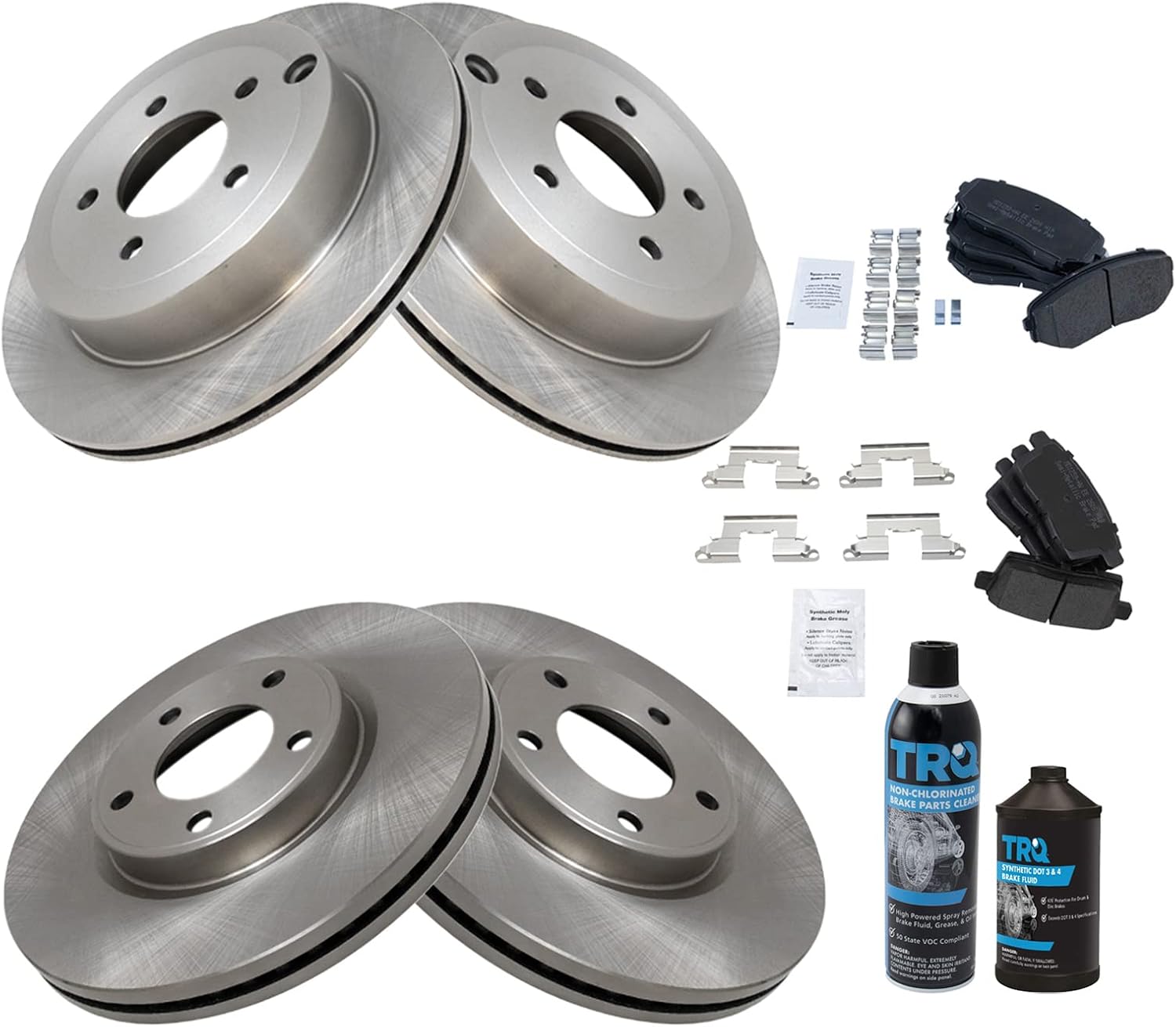 TRQ Brake Pad & Rotor Kit for 2007-2009 Ford Edge & Lincoln MKX