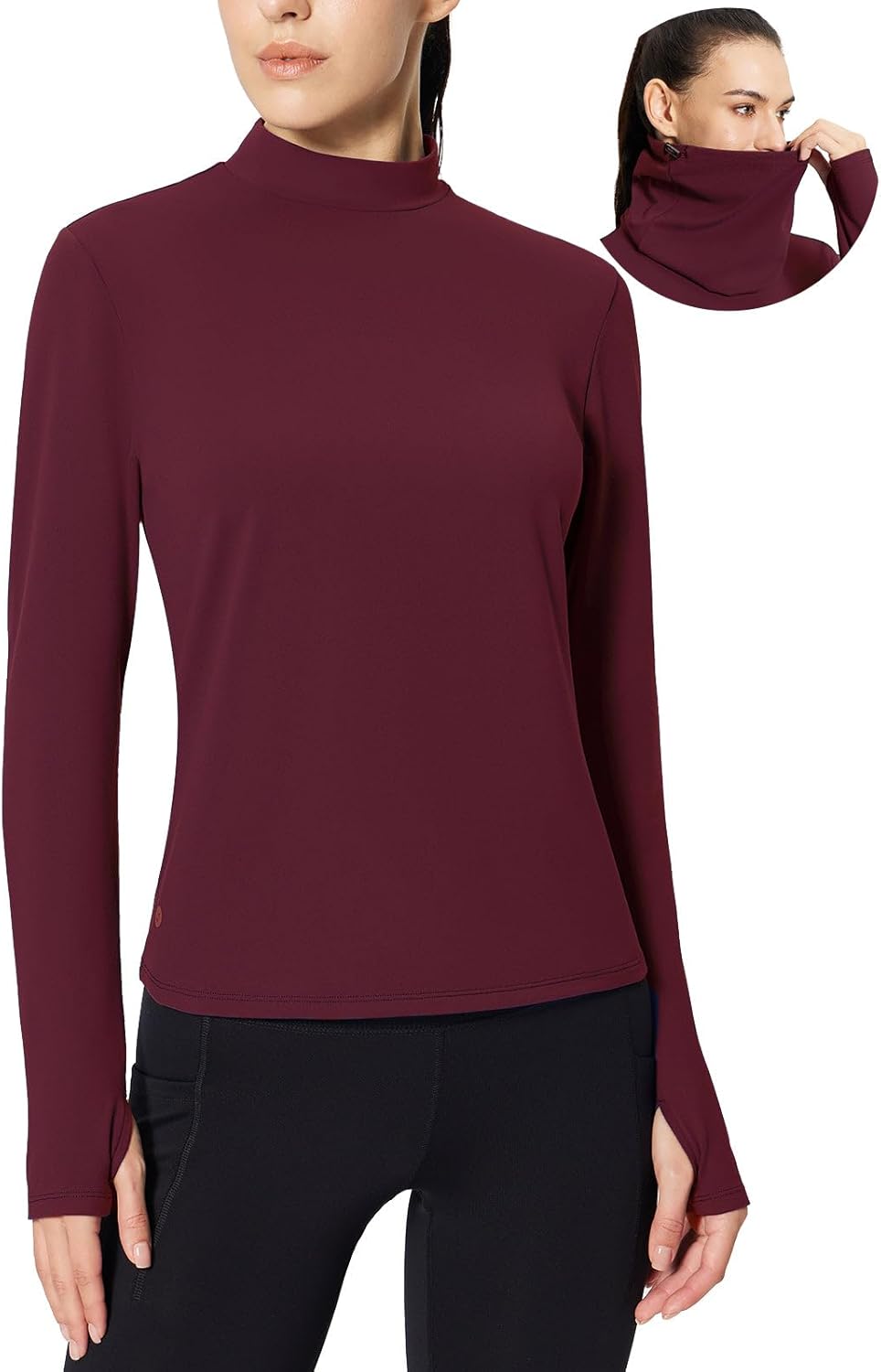 Baleaf Women's Thermal Long Sleeve Shirts for Cold Weather Wear