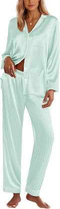 Ekouaer Silk Pajamas for Women Classic Satin Pajama Set - Silky Sets