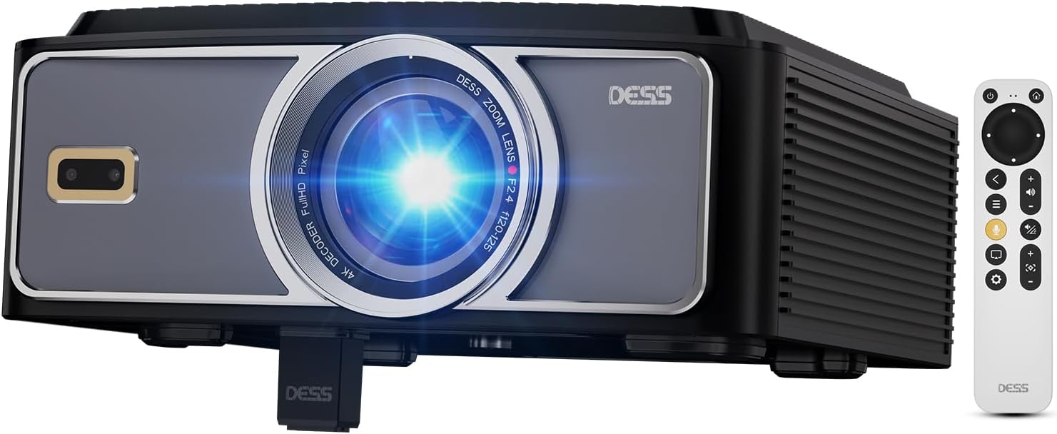 DESS 4K Projector: Hi-Def Movies Anywhere