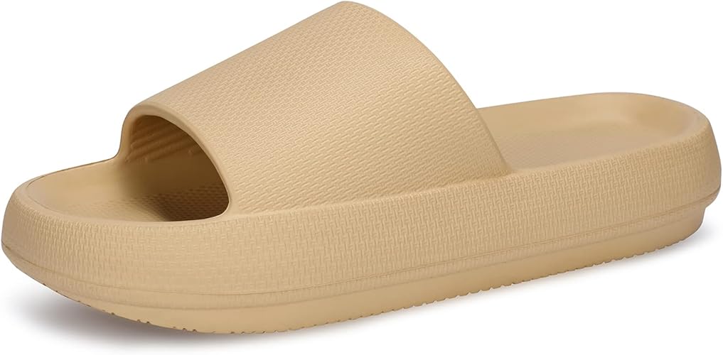 welltree Slides for Women Men - Soft Thick Sole Non-Slip Sandals