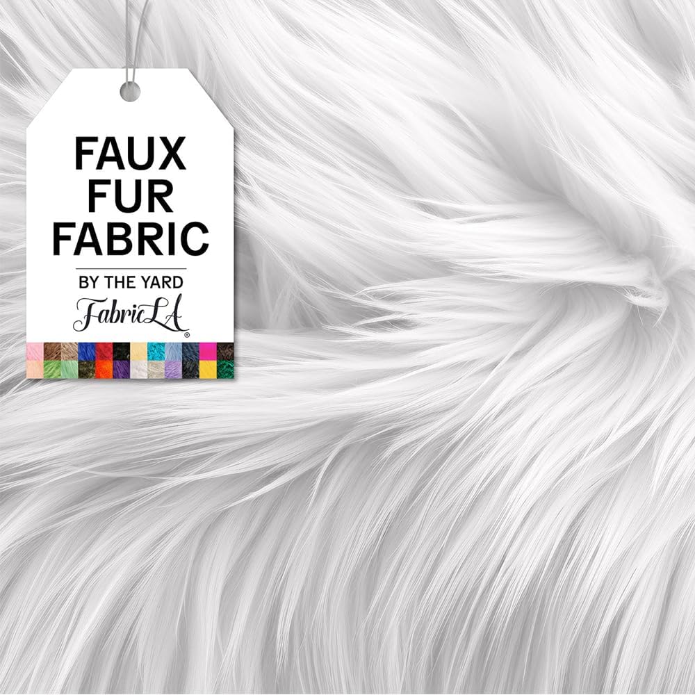 FabricLA Faux Fur Fabric for Crafting and Sewing Projects