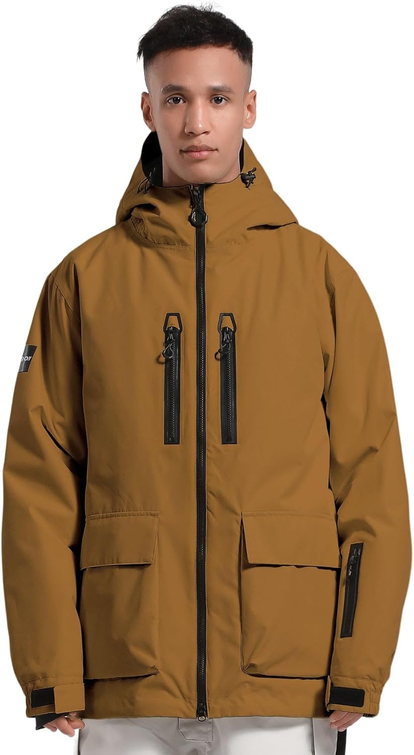 GSOU SNOW Men's Ski Jacket - Warm & Waterproof