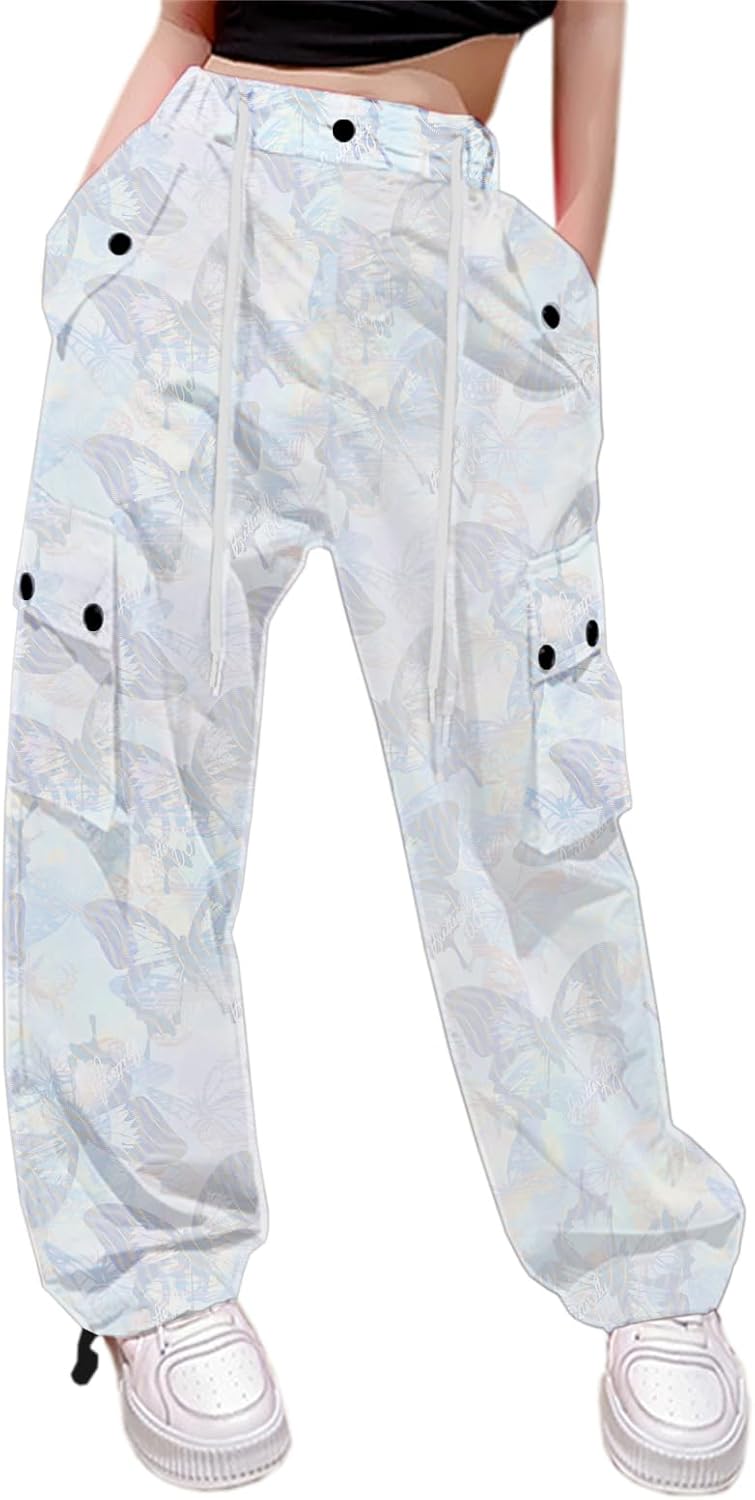 Cromoncent Cargo Pants for Girls & Women - Y2K Parachute Style