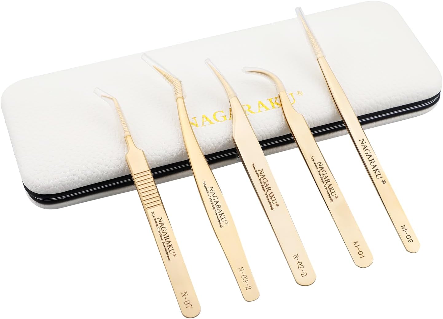 Precision Eyelash Extension Tweezers Set for Professionals