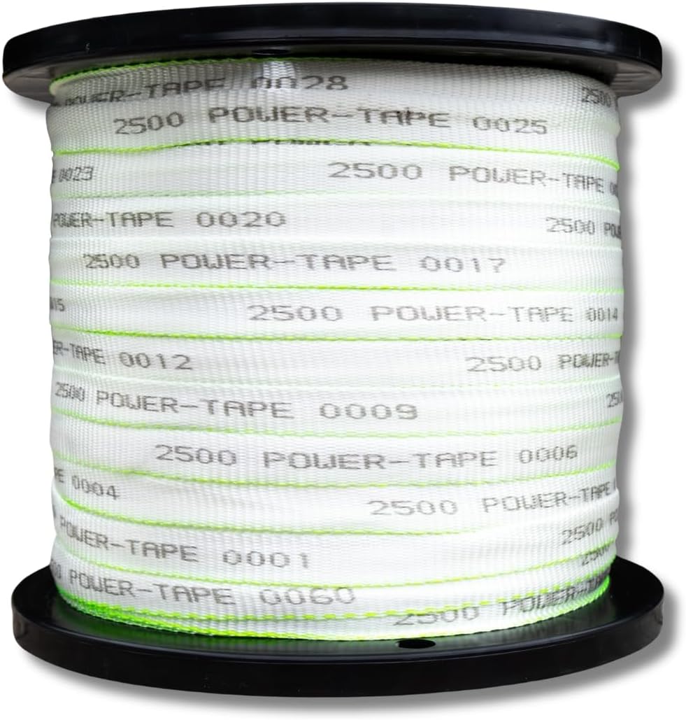 Pull Tape Power-Tape 2500 lb 3/4 inch x 3,000 feet Premium Quality