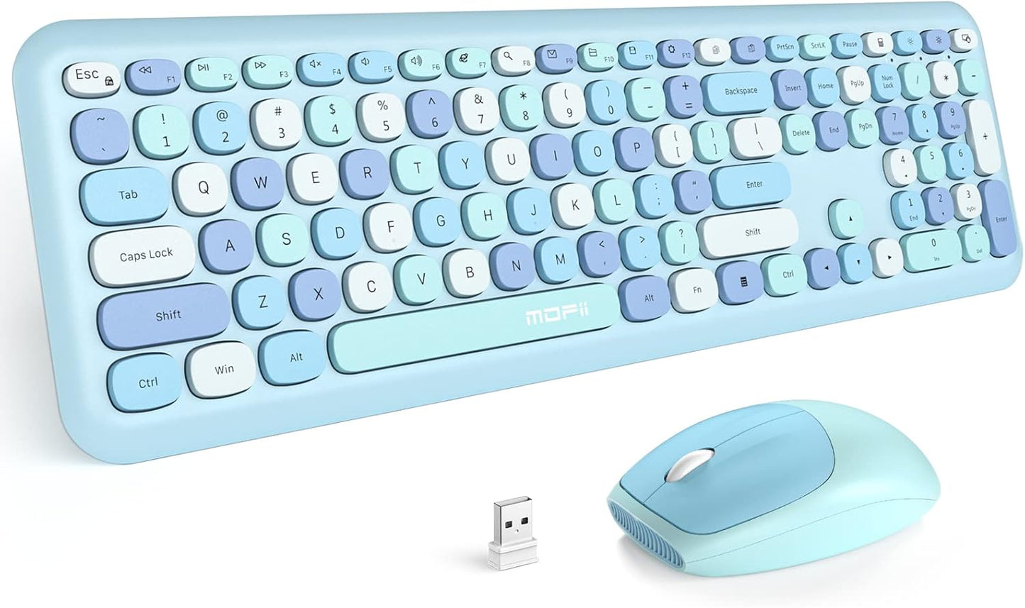MOFII Wireless Keyboard and Mouse Combo for PC and MacBook