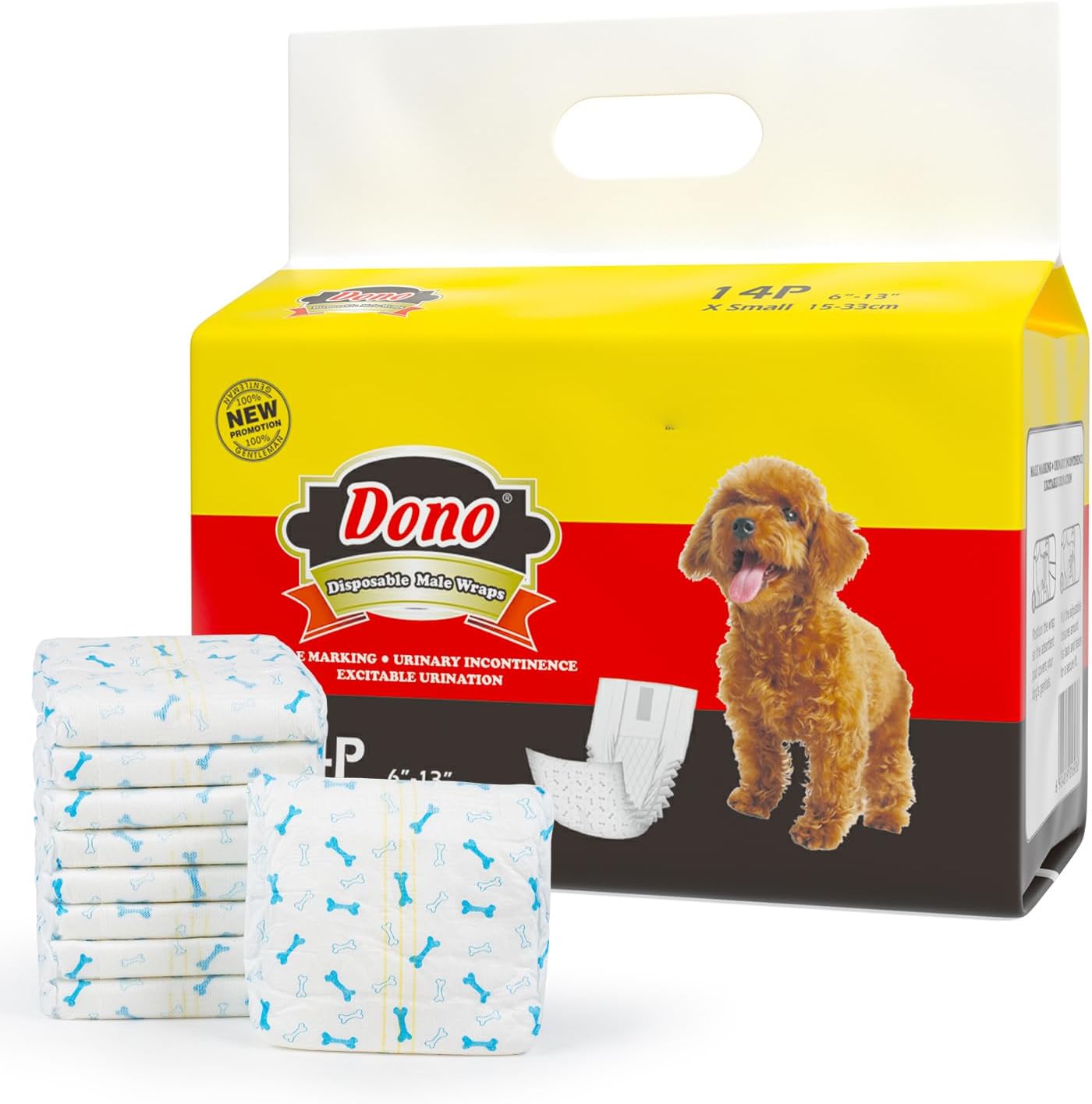 Dono Disposable Dog Diapers - Super Absorbent & Leak-proof!