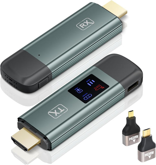 TTQ 4K Wireless HDMI Extender: Crisp 100ft Range