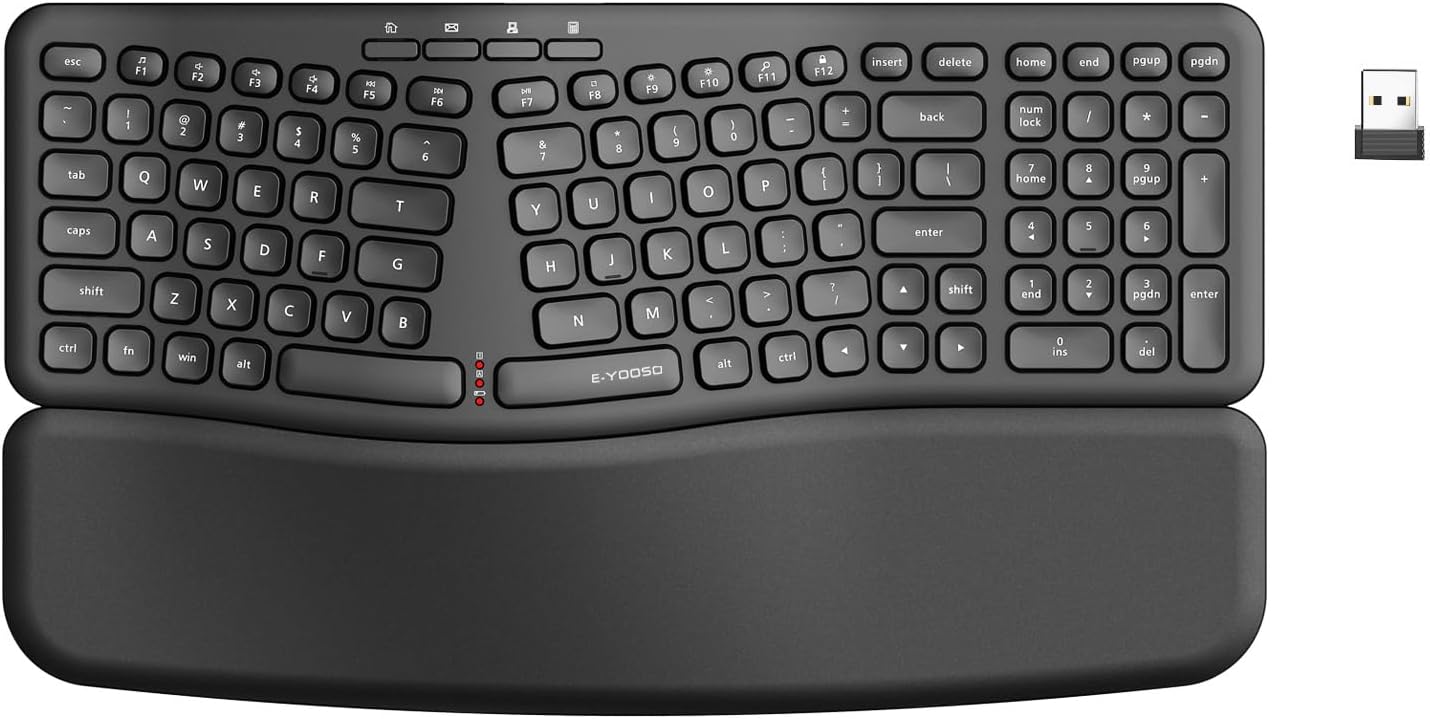 E-YOOSO Split Ergo Keyboard - Wireless & Ergonomic