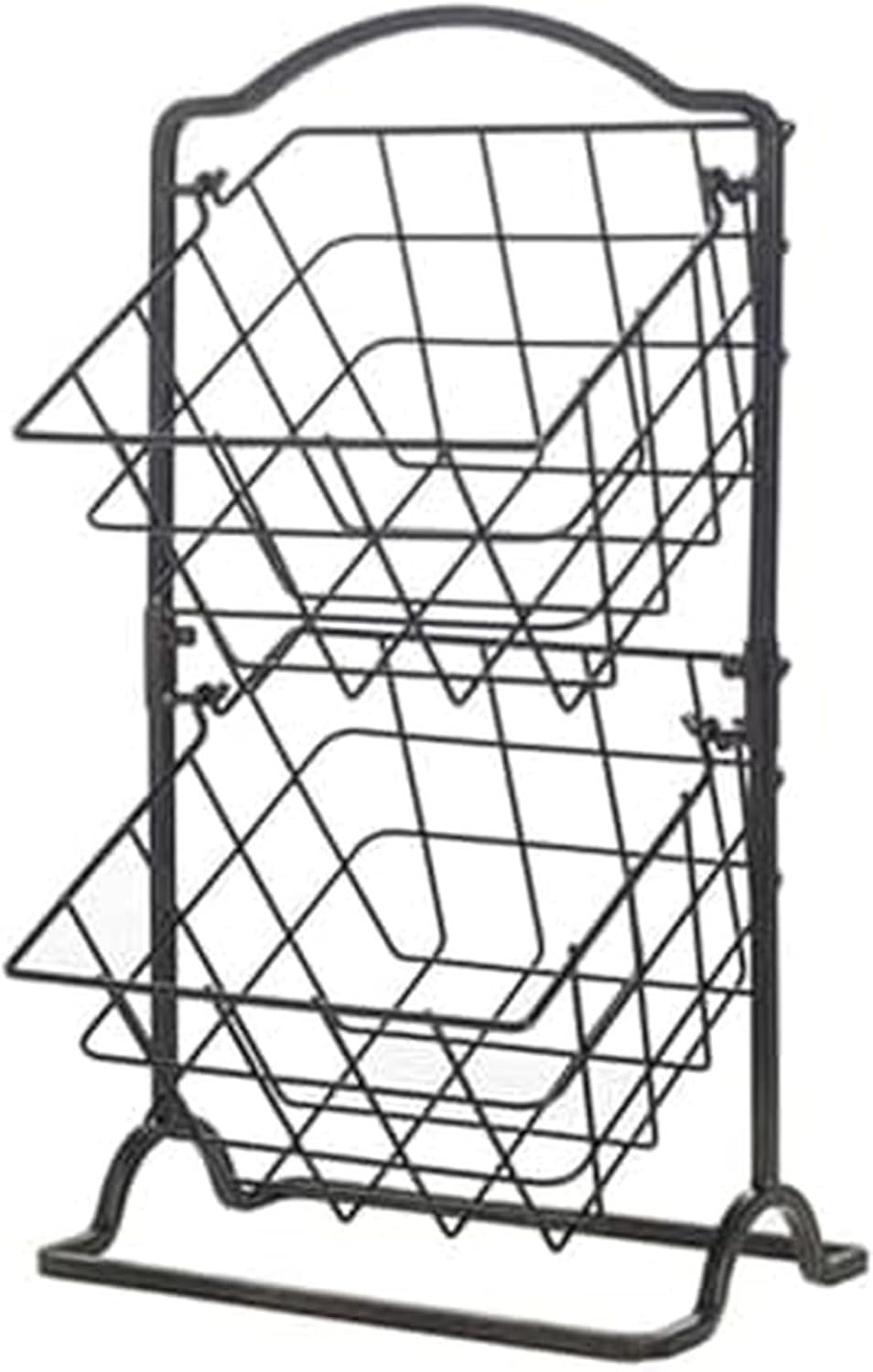Gourmet Basics 2-Tier Metal Countertop Fruit Storage Basket