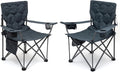 SUNNYFEEL Oversized Folding Camping Chair 2 Pack - 500 lb Capacity