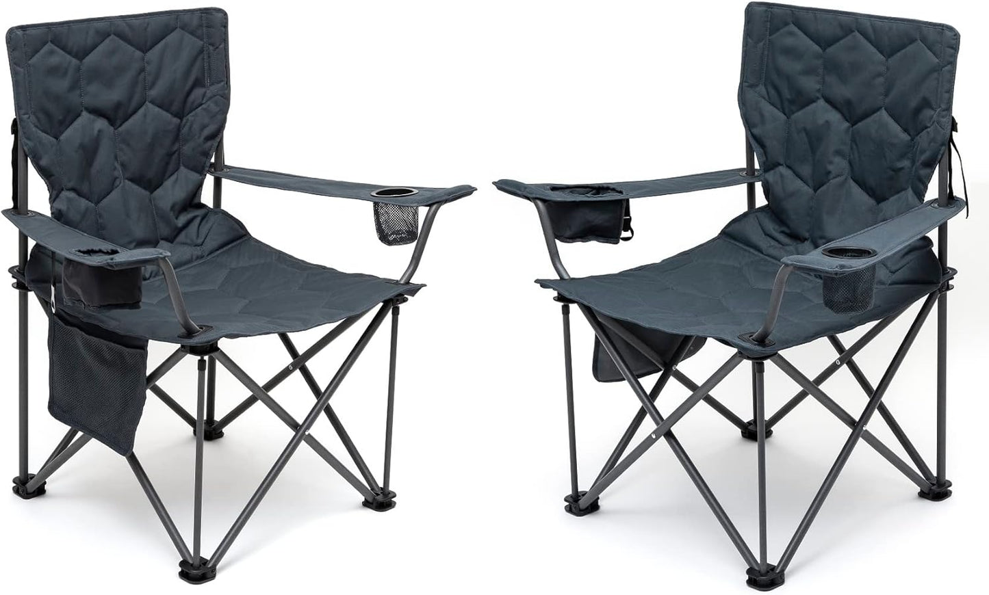 Oversized Folding Camping Chair 2 Pack for Heavy Duty Use