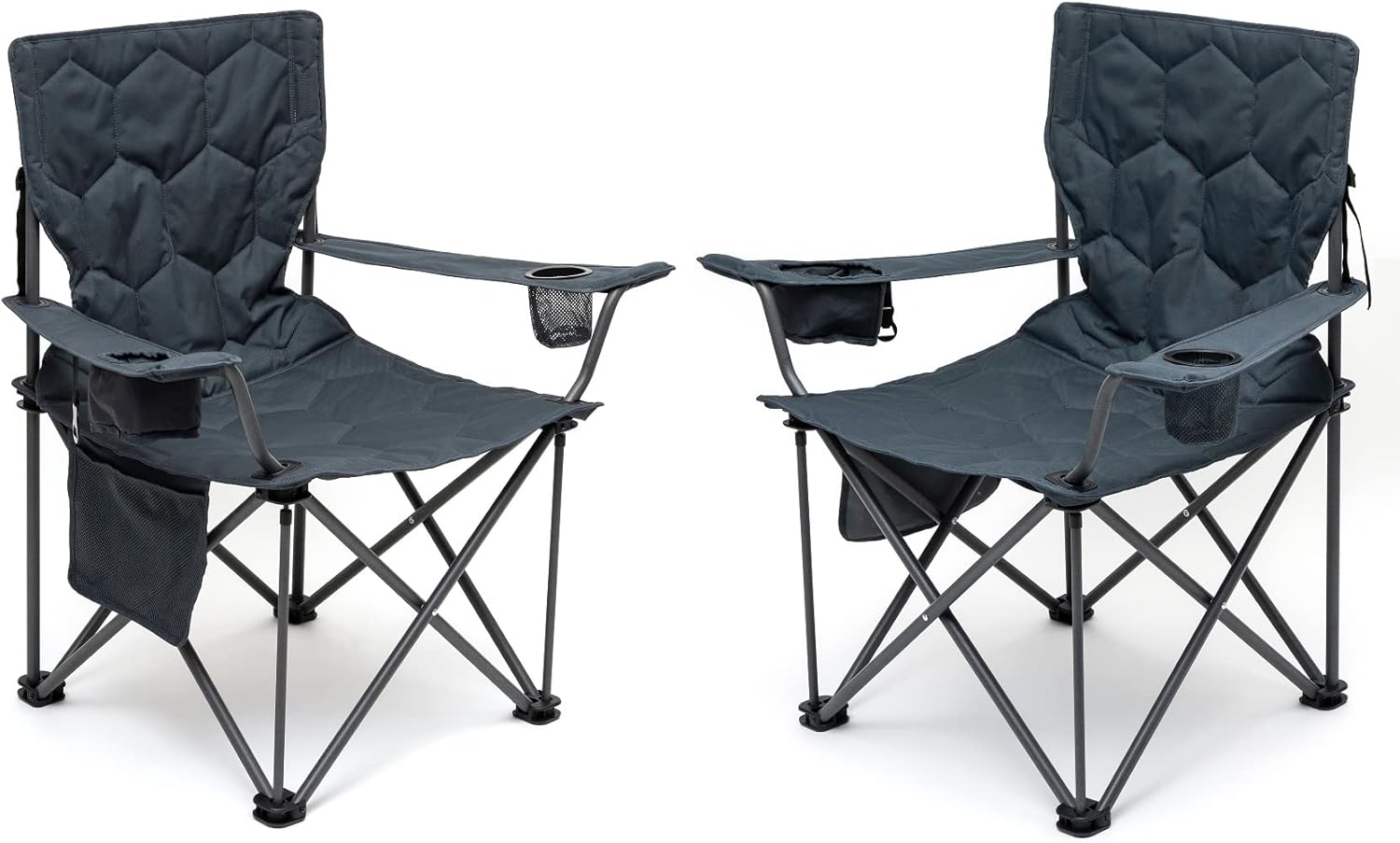 Oversized Folding Camping Chair 2 Pack for Heavy Duty Use
