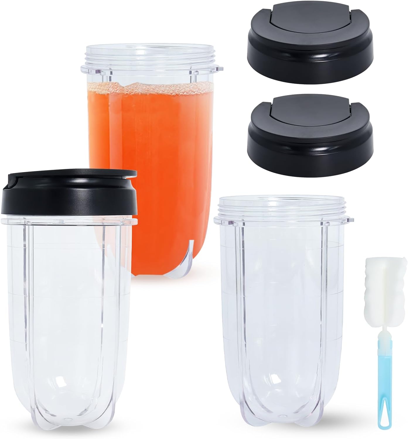 Poweka Magic Bullet 16oz Cups x3 - Blender Juicer Compatibility