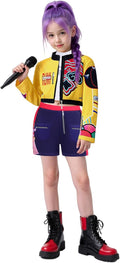 Kids Girls Pop Singer Costume 3-Piece Set - Performance Ready