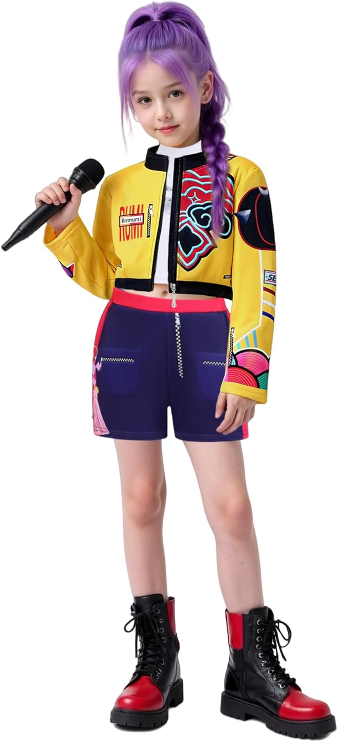 Kids Girls Pop Singer Costume for Halloween and Dance Recitals