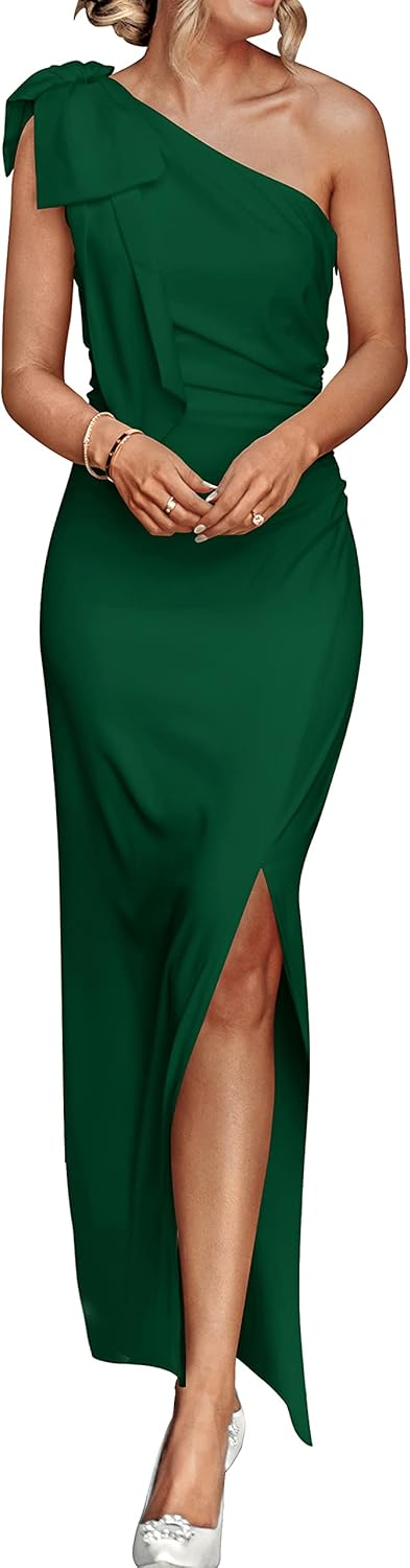 One Shoulder Maxi Dress for Women - Elegant Summer Style