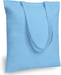 TOPDesign 24-Pack 16x15 in Baby Blue Cotton Tote Bags - Durable