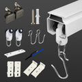 9.3FT Ceiling Curtain Track Heavy Duty Curtain Rail - Smooth, Silent
