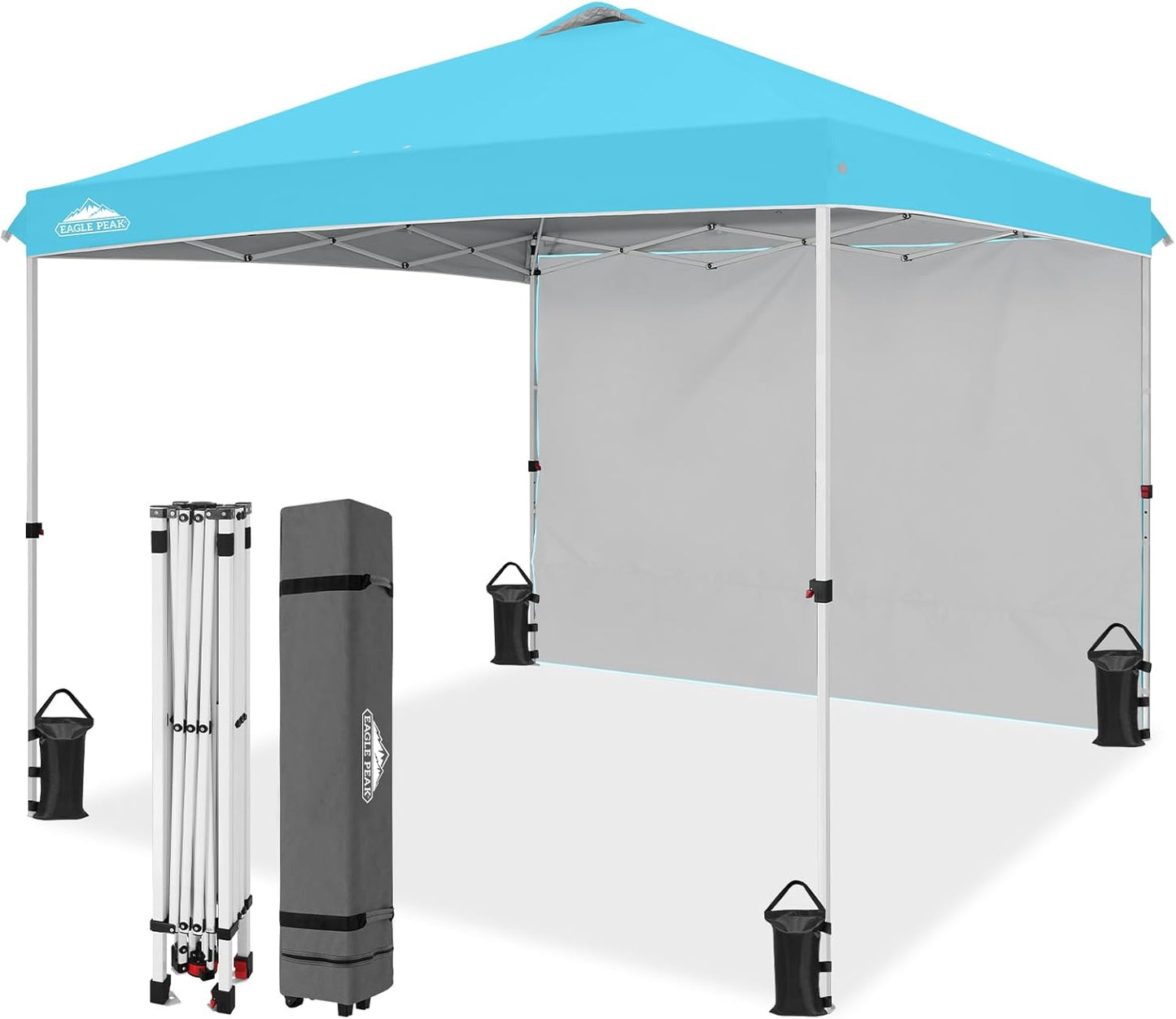 EAGLE PEAK Pop Up Canopy Tent with Sidewall for Events