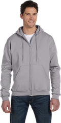 Champion mens Full Zip Hoodie - Comfortable, Midweight Fleece