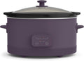6-Quart Programmable Slow Cooker Plum - Large Ceramic Crock