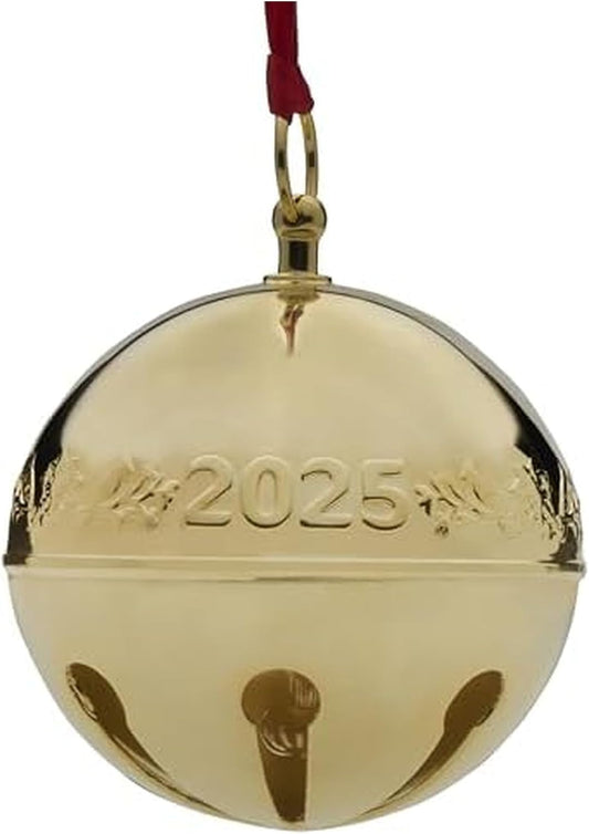 Wallace 2025 Gold Plated Sleigh Bell Ornament for Collectors