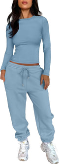 Fashionable ANRABESS Women's Sweatsuits in Two Pieces for Fall
