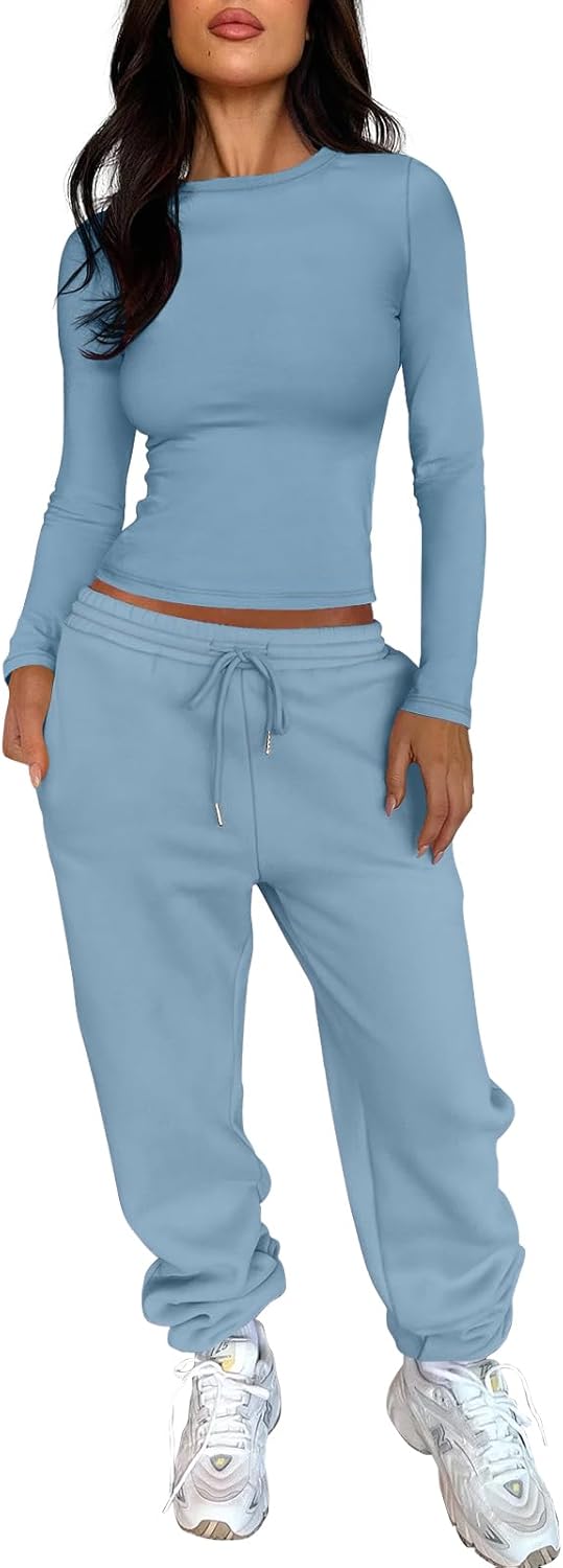 Stylish ANRABESS Womens 2 Piece Sweatsuits for Fall Fashion