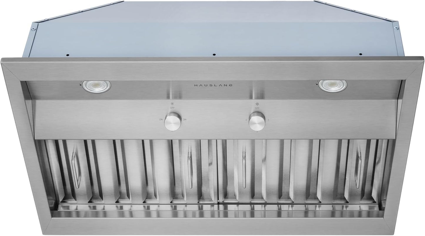 Hauslane Range Hood Insert 30 Inch for Kitchen with Low Noise