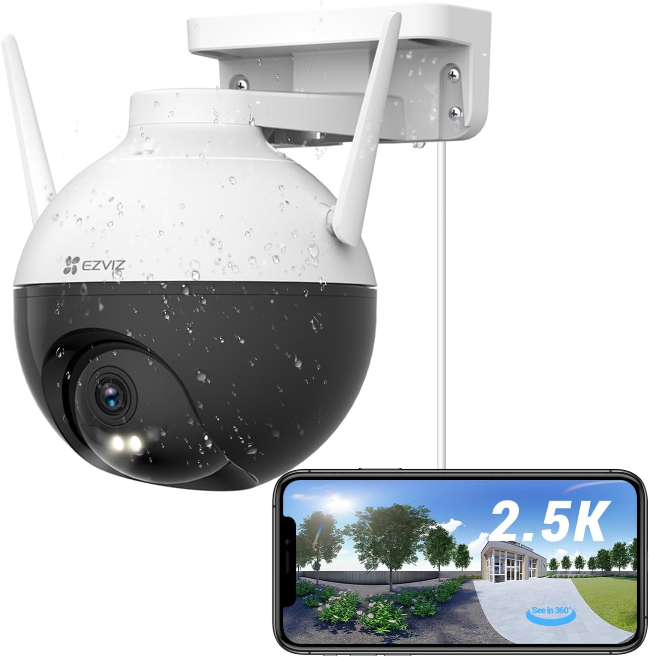 360 Coverage WiFi Security Camera | Color Night Vision