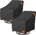Heavy Duty 600D Oxford Fabric Patio Chair Cover for Swivel Chairs