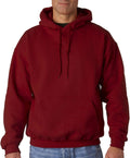 Gildan G125 DryBlend Maroon Hoodie, Moisture-Wicking