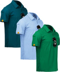 Mens Polo Shirt Short Sleeve Sports Performance Golf Shirt - Versatile