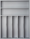Silverware Organizer 13 in Bamboo Drawer Tray - Slim 7-Slot Design