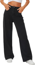Genleck Baggy Jeans High Waisted Loose Wide Leg - Trendy Fit