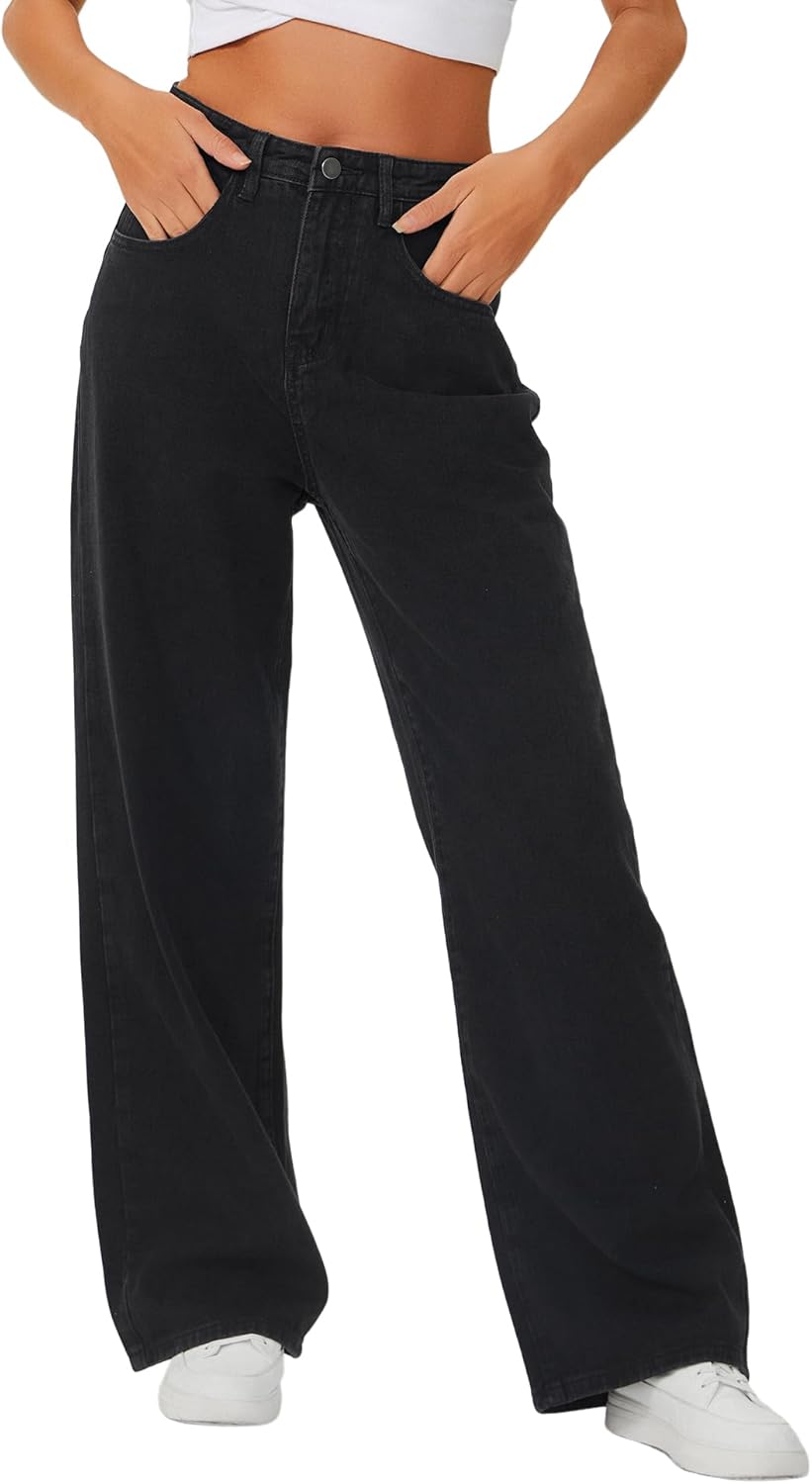 Baggy Jeans for Women High Waisted Loose Wide Leg Trendy Style